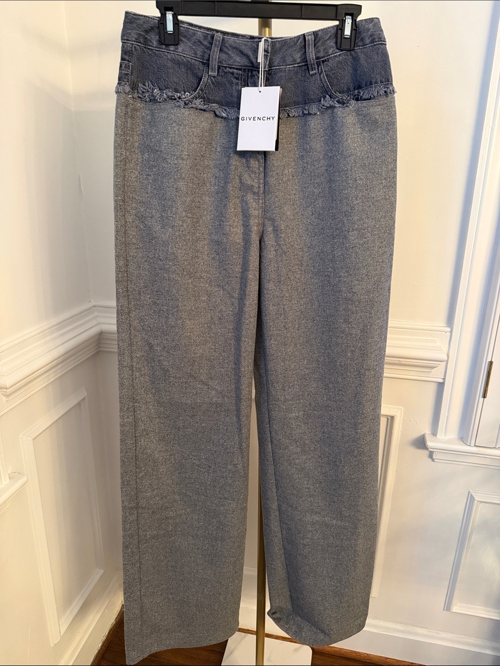 Givenchy Denim and Wool Trousers